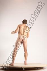 Nude Daily activities Man White Moving poses Athletic Short Brown Multi angles poses Realistic