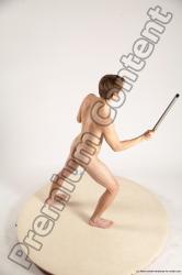 Nude Daily activities Man White Moving poses Athletic Short Brown Multi angles poses Realistic