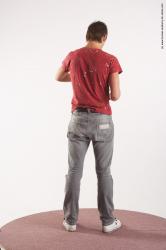 Casual Holding Man White Standing poses - ALL Slim Short Brown Standing poses - simple Academic