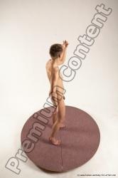 Nude Man White Standing poses - ALL Slim Short Brown Standing poses - simple Multi angles poses Realistic