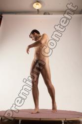 Nude Man White Standing poses - ALL Slim Short Brown Standing poses - simple Multi angles poses Realistic