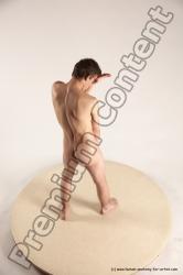 Nude Man White Standing poses - ALL Athletic Short Brown Standing poses - simple Multi angles poses Realistic