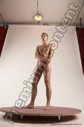 Nude Man White Standing poses - ALL Slim Short Brown Standing poses - simple Multi angles poses Realistic