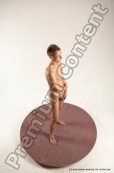 Nude Man White Standing poses - ALL Slim Short Brown Standing poses - simple Multi angles poses Realistic