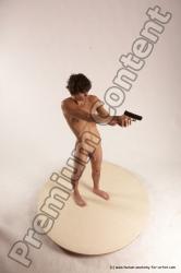 Nude Fighting with gun Man White Standing poses - ALL Slim Short Brown Standing poses - simple Multi angles poses Realistic Fighting poses - ALL