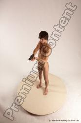 Nude Fighting with gun Man White Standing poses - ALL Slim Short Brown Standing poses - simple Multi angles poses Realistic Fighting poses - ALL