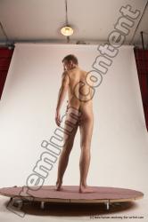 Nude Man White Standing poses - ALL Slim Short Brown Standing poses - simple Multi angles poses Realistic