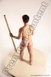 Nude Man White Standing poses - ALL Average Short Brown Standing poses - simple Multi angles poses Realistic