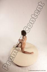 Nude Fighting with gun Man White Kneeling poses - ALL Slim Short Brown Kneeling poses - on one knee Multi angles poses Realistic Fighting poses - ALL