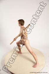 Nude Man White Standing poses - ALL Athletic Short Brown Standing poses - simple Multi angles poses Realistic