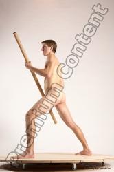 Nude Man White Standing poses - ALL Athletic Short Brown Standing poses - simple Multi angles poses Realistic