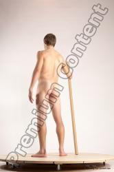 Nude Man White Standing poses - ALL Athletic Short Brown Standing poses - simple Multi angles poses Realistic