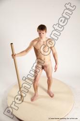 Nude Man White Standing poses - ALL Athletic Short Brown Standing poses - simple Multi angles poses Realistic