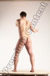 Nude Man White Standing poses - ALL Average Short Brown Standing poses - simple Multi angles poses Realistic