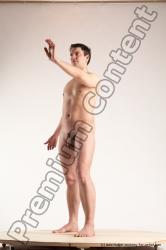 Nude Man White Standing poses - ALL Average Short Brown Standing poses - simple Multi angles poses Realistic