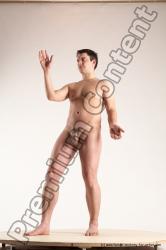 Nude Man White Standing poses - ALL Average Short Brown Standing poses - simple Multi angles poses Realistic