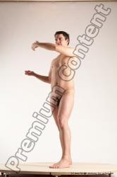 Nude Man White Standing poses - ALL Average Short Brown Standing poses - simple Multi angles poses Realistic