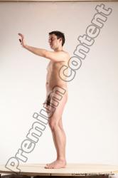 Nude Man White Standing poses - ALL Average Short Brown Standing poses - simple Multi angles poses Realistic