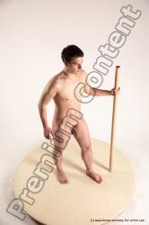 Nude Man White Standing poses - ALL Average Short Blond Standing poses - simple Multi angles poses Realistic