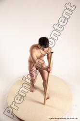 Nude Man White Standing poses - ALL Average Short Blond Standing poses - simple Multi angles poses Realistic