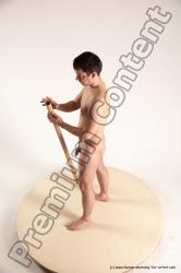 Nude Man White Standing poses - ALL Average Short Blond Standing poses - simple Multi angles poses Realistic