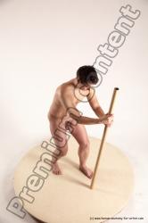 Nude Man White Standing poses - ALL Average Short Blond Standing poses - simple Multi angles poses Realistic