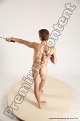 Nude Fighting with sword Man White Standing poses - ALL Athletic Short Brown Standing poses - simple Multi angles poses Realistic