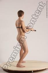 Nude Fighting with sword Man White Standing poses - ALL Athletic Short Brown Standing poses - simple Multi angles poses Realistic