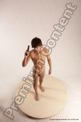 Nude Fighting with gun Man White Standing poses - ALL Slim Short Brown Standing poses - simple Multi angles poses Realistic Fighting poses - ALL