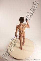 Nude Fighting with gun Man White Standing poses - ALL Slim Short Brown Standing poses - simple Multi angles poses Realistic Fighting poses - ALL