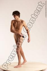 Nude Fighting with gun Man White Standing poses - ALL Slim Short Brown Standing poses - simple Multi angles poses Realistic Fighting poses - ALL