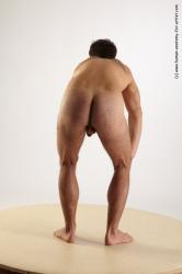 Nude Man White Standing poses - ALL Slim Short Black Standing poses - simple Realistic