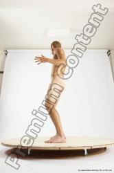 Nude Man White Standing poses - ALL Athletic Short Brown Standing poses - simple Multi angles poses Realistic