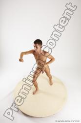 Nude Man White Standing poses - ALL Athletic Short Brown Standing poses - simple Multi angles poses Realistic