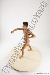 Nude Man White Standing poses - ALL Athletic Short Brown Standing poses - simple Multi angles poses Realistic