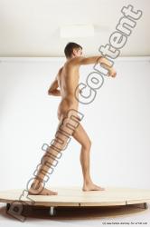 Nude Man White Standing poses - ALL Athletic Short Brown Standing poses - simple Multi angles poses Realistic