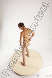 Nude Man White Standing poses - ALL Slim Short Brown Standing poses - simple Multi angles poses Realistic