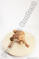 Nude Man White Kneeling poses - ALL Athletic Short Brown Kneeling poses - on one knee Multi angles poses Realistic