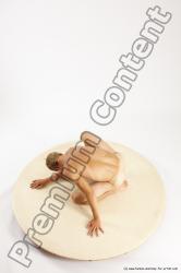 Nude Man White Kneeling poses - ALL Athletic Short Brown Kneeling poses - on one knee Multi angles poses Realistic