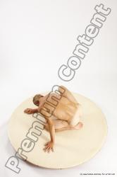 Nude Man White Kneeling poses - ALL Athletic Short Brown Kneeling poses - on one knee Multi angles poses Realistic