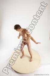 Nude Man White Standing poses - ALL Slim Short Brown Standing poses - simple Multi angles poses Realistic