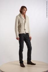 Casual Man White Standing poses - ALL Underweight Medium Brown Standing poses - simple Academic