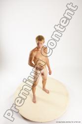 Nude Man White Standing poses - ALL Athletic Short Brown Standing poses - simple Multi angles poses Realistic