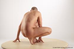 Nude Man White Standing poses - ALL Average Short Brown Standing poses - knee-bend Realistic