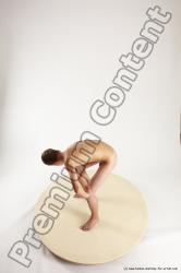 Nude Man White Standing poses - ALL Slim Short Brown Standing poses - bend over Multi angles poses Realistic