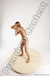 Nude Man White Standing poses - ALL Slim Short Brown Standing poses - simple Multi angles poses Realistic