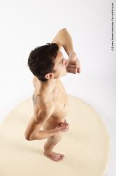 Nude Man White Standing poses - ALL Athletic Short Brown Standing poses - simple Realistic