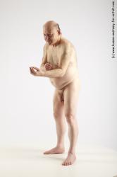 and more Nude Man White Standing poses - ALL Chubby Bald Grey Standing poses - simple Realistic