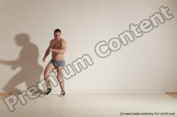 Underwear Martial art Man White Standing poses - ALL Slim Short Brown Standing poses - simple Dynamic poses Academic