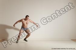 Underwear Martial art Man White Standing poses - ALL Slim Short Brown Standing poses - simple Dynamic poses Academic